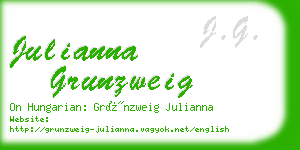 julianna grunzweig business card